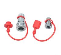 Quiclume Sistema hidráulico para acoplamiento rápido serie B NPT acero | Acoplamiento hidráulico serie B, NPT 1/4-1", acero, cierre de bola, incluye tapa antipolvo, tecnología agrícola (B)