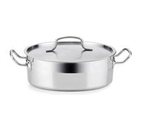 QUID 7084035 - Cacerola de Acero Inoxidable de 2,6 Litros y 24 Cm Azzero