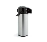 Quid 7520006 Xylon - Isotermo Café con Surtidor Doble Pared Vidrio/ Acero Inoxidable, 1.9 Litros, color Negro