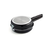 Quid Gastro Fun Sarten Doble Aluminio Estampado 20cm Aluminio Apto Vitrocerámica Apto Inducción 2 Capas Antiadherentes