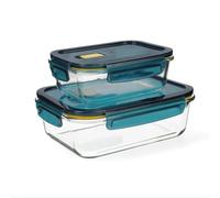 Quid Astral Set 2 Herméticos Vidrio 64cl - 152cl Transparente