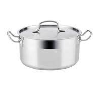 Quid Azzero Cacerola Acero Inoxidable 20x9,5cm - 2,8l Acero INOX Apto Vitrocerámica Apto Inducción 100% Higiénico