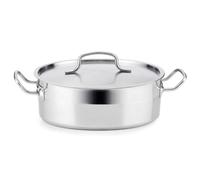 Quid Azzero Tartera Acero Inoxidable 28x6,5cm - 3,8l Acero Inox Apto Vitrocerámica Apto Inducción 100% Higiénico