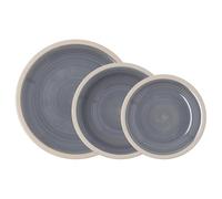 Quid Vajilla Cerámica 18 Piezas 6 Personas Apto Microondas Guarde Los Platos En Un Lugar Seco Y Ventilado Gran Tamaño Para Raciones Extrasaludables
