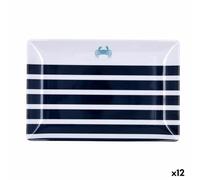 Quid Bandeja de Aperitivos Atlantic Multicolor Bioplástico 30 x 20 x 2 cm (12 Unidades)