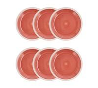 Quid Calypso Set 6 Platos Llanos Ceramico 27cm Loza Apto Microondas Guarde Los Platos En Un Lugar Seco Y Ventilado Apilable