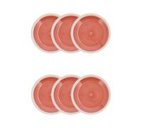 Quid Calypso Set 6 Platos Postre Ceramico 19cm Loza Apto Microondas Guarde Los Platos En Un Lugar Seco Y Ventilado Apilable
