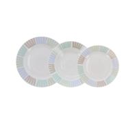 QUID CANADA - Vajilla Porcelana 18 Piezas- 6 Personas