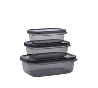 Quid City Set 3 Recipientes Rectangulares Plástico Set 3 Piezas 40cl - 67cl - 120cl