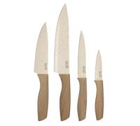 Quid Cocco Set 4 Cuchillos Cocina Acero Inoxidable 9-12,5-15-20cm Acero Inox No Apto Microondas