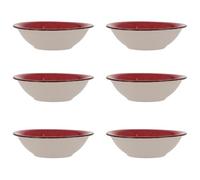 Quid Coral Vita Set 6 Boles Cerámico 18cm Otras Ceramicas Apto Microondas Seque Los Platos por Las Dos Caras Después De Cada Lavado Apilable
