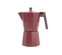 Quid Creta Cafetera Italiana de Aluminio Fundido, 12 Tazas | mango baquelita soft touch, apta para lavavajillas