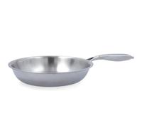 Quid Cromo Sartén de Acero Inoxidable, 30 cm | mango de acero, apta para lavavajillas