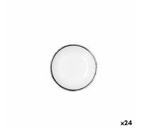 Quid Cuenco Select Filo Blanco Negro Plástico 11,6 x 2,6 cm (24 Unidades)