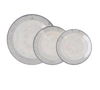 Quid Vajilla Porcelana 18 Piezas - 6 Personas Apto Microondas Tamaño Idóneo Para Una Ración Saludable