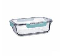 Quid Fiambrera Hermética Purity Rectangular 1,5 L Transparente Vidrio (6 Unidades)