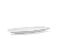 Quid Fuente de Cocina Gastro Cerámica Blanco (40 x 17,5 x 3,5 cm) (Pack 4X)
