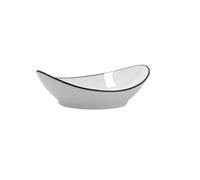 Quid Gastro Black Set 6 Tapas 14cm Ensaladilla Porcelana F 14cm Porcelana Apto Microondas