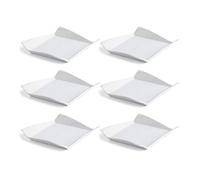 Quid Gastro Fresh Set 6 Platos Sandwich Porcelana 17,5cm Porcelana Apto Microondas Apilable