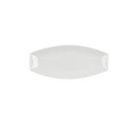 Quid Gastro Fuente Oval Porcelana 30x13x2.5cm Porcelana Apto Microondas Apto Frigorífico Apilable
