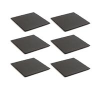 Quid Gastro Fun Set 6 Bandeja De Pizarra 30x30cm Pizarra No Apto Microondas Reciclable