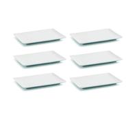 Quid Gastro Fun Set 6 Tapa Ahumados 20x13x2cm Porcelana Apto Microondas Apilable