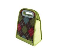 Quid Go Lunch - Bolsa portamenú, 34 x 14 x 20 cm, con contenedor, Multicolor