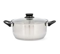Quid Habitat Cacerola Acero Inoxidable 30x14,5cm - 960cl Acero INOX Apto Vitrocerámica Apto Inducción 100% Higiénico