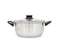 Cacerola con Tapa de Cristal Quid Habitat - Tamaño: 26 cm