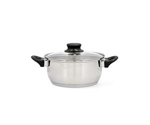Quid Habitat Cacerola Acero Inoxidable Apto Vitrocerámica Apto Inducción 100% Higiénico