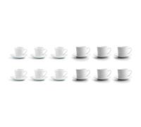 Quid Lote Set 6 Tazas Con Plato Porcelana 9cl Apto Microondas Facil De Limpiar Set 6 Tazas Con Plato Porcelana 20cl Apto Microondas Facil De Limpiar