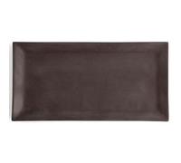 Quid Mineral Gres Bandeja Rectangular Cerámica 15x30cm Gres Apto Microondas 100% Higiénico