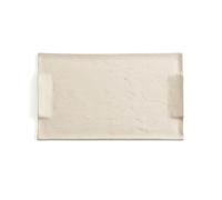 Quid Mineral Gres Bandeja Rectangular Cerámica 30x18cm Gres Apto Microondas 100% Higiénico