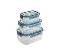 Quid Minimal Set 3 Recipientes Herméticos Plástico 1800ml-1000ml-500ml Pp - Polipropileno Apto Microondas Apto Frigorífico