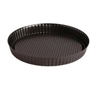 Quid Molde Tarta Plano Acero Pintado Sweet Grey de Acero Carbonatado | Negro, Acero Carbonatado, forma redondo, 25 x 3cm