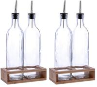 Quid Naturalia Set Aceitera Y Vinagrera Vidrio 500ml Sodo (Paquete de 2)