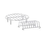 Quid Naturalia Set Grill Y Rejilla Pan Acero 2 Piezas Acero Inox Apto Horno