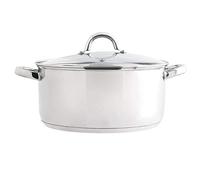 Quid Ottawa - Cacerola de 18 cm con tapa, acero inoxidable | Acero, Acero Inox, forma redondo, acabado metalizado, 18cm - 2l