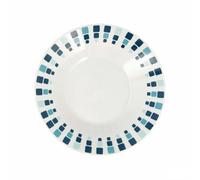 Quid Plato Hondo Simetric Azul Cerámica 20 cm (12 Unidades)