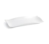 QUID GASTRO FUN Plato Bocata Porcelana 29,5X11X3CM Blanco Brillo Brillo excepcional Apilable