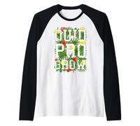 Quid Pro Grow Gardener - Flores de jardín con Texto Floral Camiseta Manga Raglan