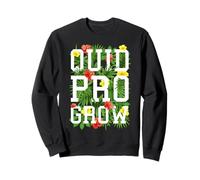Quid Pro Grow Gardener - Flores de jardín con Texto Floral Sudadera