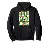 Quid Pro Grow Gardener - Flores de jardín con Texto Floral Sudadera con Capucha
