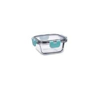 Quid Purity Recipiente Hermético Vidrio 12x12x5,8cm - 31cl Boro Apto Microondas Apto Congelador Reciclable