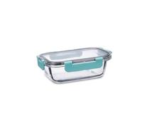 Quid Purity Recipiente Hermético Vidrio 17,6x13,2x6,4cm - 63cl Boro Apto Microondas Apto Congelador Reciclable