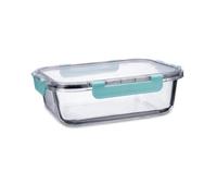 Quid Purity Recipiente Hermético Vidrio 23x17,5x7,6cm - 150 oro Apto Microondas Apto Congelador Reciclable