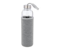 Quid Quidate Botella Transporte Vidrio Con Funda Neop 0,60l Sodo No Apto Microondas Reciclable