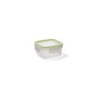 Quid Recipiente hermético Greenery de plástico, 0,3 l | Transparente, tapa con 4 cierres, apto para microondas, congelador y frigorífico, fabricado en Europa