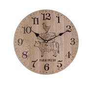 Quid Reloj de Pared Animales Madera (34 cm)