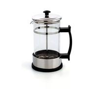 QUID SERENIA Cafetera Vidrio Con émbolo 60CL Transparente Brillo Filtro en acero inoxidable con tapa Reciclable Transparente